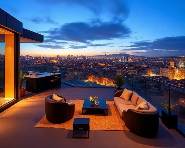 Penthouse with panoramic terrace