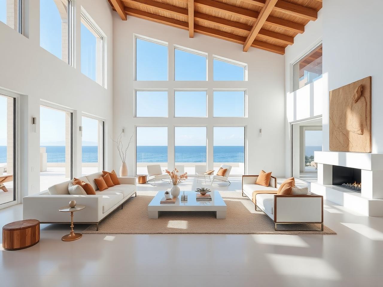 Luxury Mediterranean villa interior